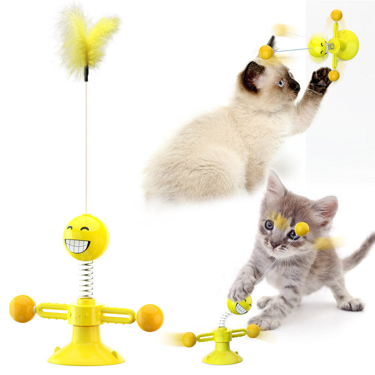 Cat Rotating Windmill Multi-Function Toys - woofmeowmarket